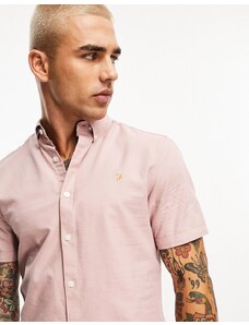 Farah - Brewer - Camicia a maniche lunghe rosa scuro
