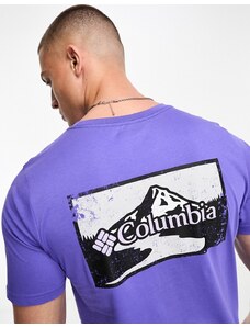 Columbia - Rapid Ridge - T-shirt viola con grafica sul retro - In esclusiva per ASOS-Nero
