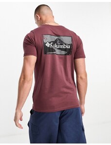 Columbia - Rapid Ridge - T-shirt marrone con grafica sul retro - In esclusiva per ASOS-Brown