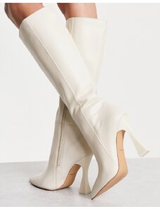 ALDO - Vonteese - Stivali al ginocchio bianchi in pelle-Bianco