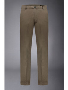 Doppelganger Pantalone chino uomo classico regular fit tessuto twill elasticizzato