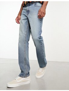 ASOS DESIGN - Jeans dritti lavaggio blu medio
