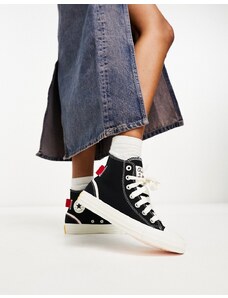 Converse - Chuck Taylor All Star Hi - Sneakers alte nere con dettagli-Nero