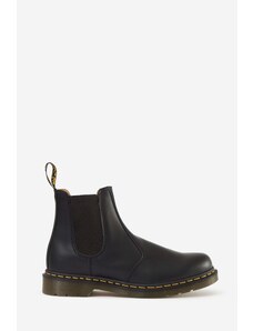 Dr. Martens Anfibi 2976 YELLOW STITCH in pelle nera