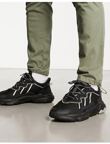 adidas Originals - Ozweego - Sneakers nere e argento-Nero