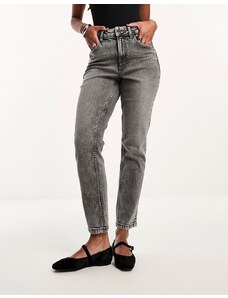 ASOS DESIGN - Mom jeans grigi slim-Grigio