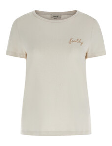 Freddy T-shirt in jersey viscosa con logo ricamato in lurex