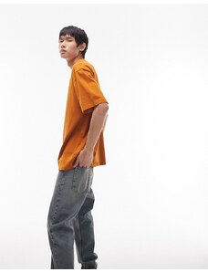 Topman - T-shirt oversize color ruggine-Arancione