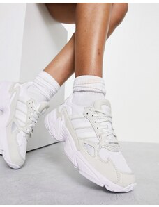 adidas Originals - Falcon - Sneakers bianche e argento-Bianco