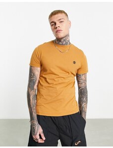 Timberland - Dunstan River - T-shirt slim color cuoio con logo piccolo-Neutro