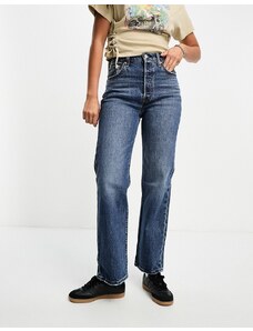 Levi's - Ribcage - Jeans lavaggio blu medio senza tasche sul retro