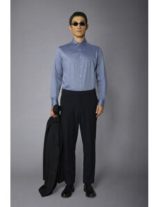 Doppelganger Pantalone chino uomo tessuto in nylon elasticizzato comfort fit