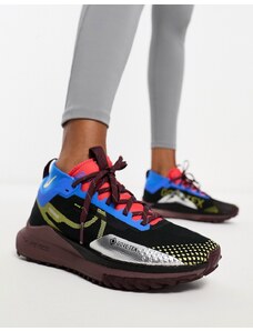 Nike Running - React Pegasus Trail 4 Gore-Tex - Sneakers nere e mix di colori primari-Nero