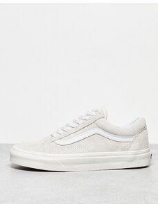 Vans - Old Skool - Sneakers in camoscio bianco sporco-Neutro