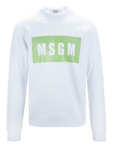 MSGM 3440MM523 Sweatshirt-M Bianco Cotone