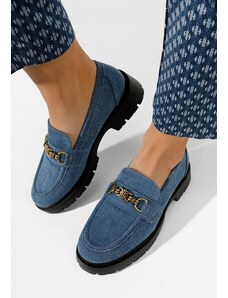 Zapatos Mocassini con plateau Minola Blu