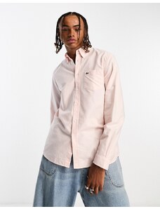 Lacoste - Core - Camicia Oxford rosa chiaro