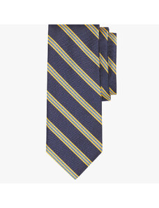 Brooks Brothers Cravatta regimental in seta blu navy - male Cravatte e Pochette da taschino Navy REGULAR