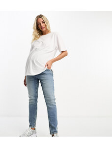 ASOS Maternity ASOS DESIGN Maternity - Mom jeans slim blu medio