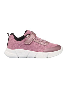 Sneakers rosa da bambina con glitter Geox Aril