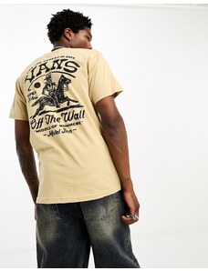Vans - Middle of Nowhere - T-shirt beige con stampa sul retro-Neutro