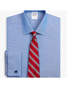 Brooks Brothers Camicia blu slim fit non-iron Oxford pinpoint di cotone Supima elasticizzato con collo Ainsley - male Camicie eleganti Blu 17