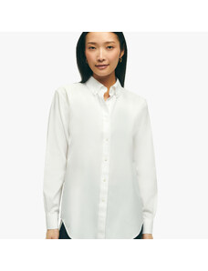 Brooks Brothers Camicia bianca relaxed fit non-iron in cotone Supima elasticizzato con collo button-down - female Camicie e T-shirt Bianco 2