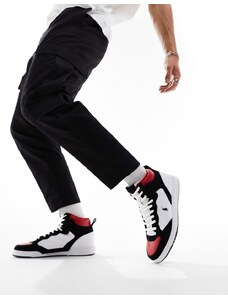 Polo Ralph Lauren - Masters Court - Sneakers alte bianche, nere e rosse-Bianco