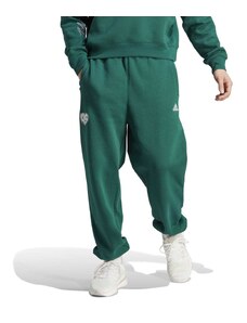 Pantaloni verdi da uomo con con dettagli bianchi adidas Scribble Fleece