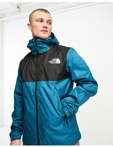 The North Face - Mountain Q Dryvent - Giacca waterproof verde-azzurra e nera