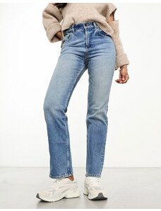 ASOS DESIGN - Jeans slim dritti blu medio