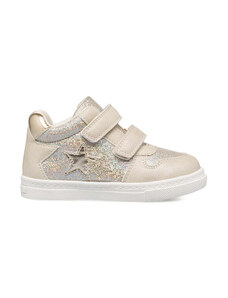 Sneakers alte oro da bambina con glitter Le scarpe di Alice