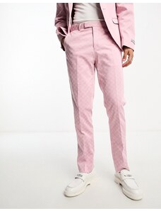 Twisted Tailor - Kei - Pantaloni da abito rosa polvere