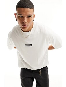In esclusiva per ASOS - Timberland - T-shirt oversize bianca con logo centrale-Bianco