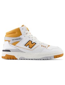 New Balance - 650 - Sneakers bianche e arancioni-Bianco