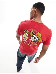 Vans - Coldest In Town - T-shirt rosso peperoncino con stampa sul retro