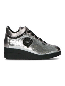 AGILE BY RUCOLINE Sneaker donna argento/nera SNEAKERS