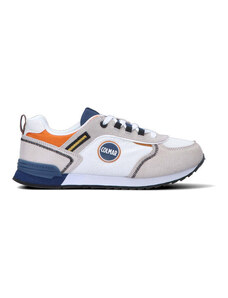COLMAR Sneaker donna bianca/blu/arancio in suede SNEAKERS