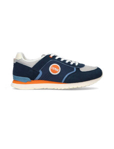 COLMAR Sneaker uomo blu/arancione in pelle SNEAKERS
