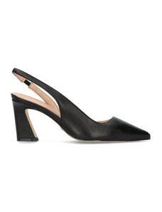 GUESS Slingback donna nera in pelle DECOLLETE TALL SCOP