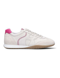 HOGAN Sneaker donna bianca/rosa in pelle SNEAKERS