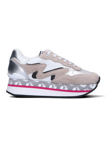 MANILA GRACE Sneaker donna argento/bianca/grigia in pelle SNEAKERS