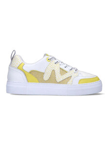 MANILA GRACE Sneaker donna bianca/gialla in pelle SNEAKERS