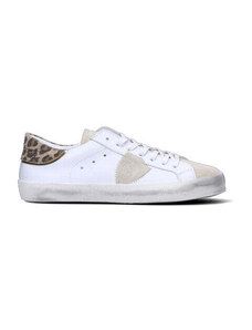 PHILIPPE MODEL Sneaker bimba bianca/beige in pelle SNEAKERS
