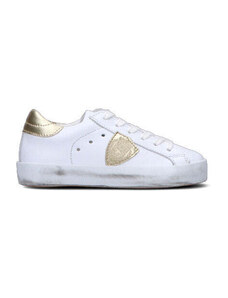 PHILIPPE MODEL Sneaker bimba bianca/gialla in pelle SNEAKERS