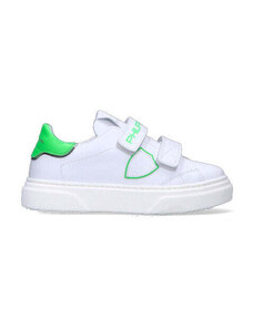 PHILIPPE MODEL Sneaker bimba bianca/verde in pelle SNEAKERS
