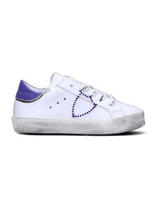 PHILIPPE MODEL Sneaker bimba bianca/viola in pelle SNEAKERS