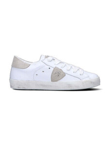 PHILIPPE MODEL Sneaker bimbo bianca/beige in pelle SNEAKERS
