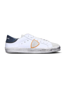 PHILIPPE MODEL Sneaker bimbo bianca/arancio in pelle SNEAKERS