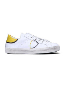 PHILIPPE MODEL Sneaker bimbo bianca/gialla in pelle SNEAKERS
